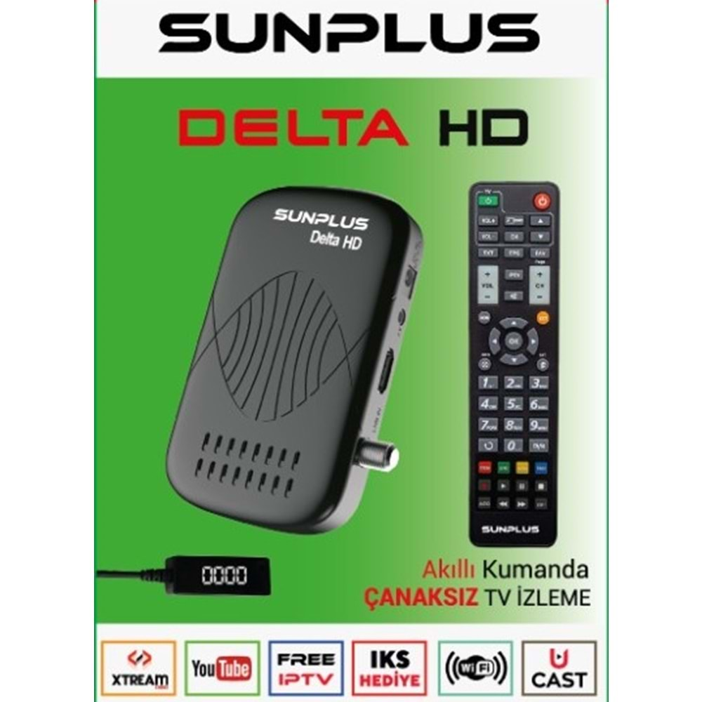 Sunplus Delta Hd Uydu Acısı Çanaksız Uydu Akıllı Kumanda 