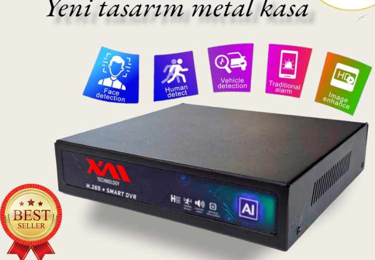  4 KANAL XVR-DVR KAYIT CİHAZI 5MP 1080p