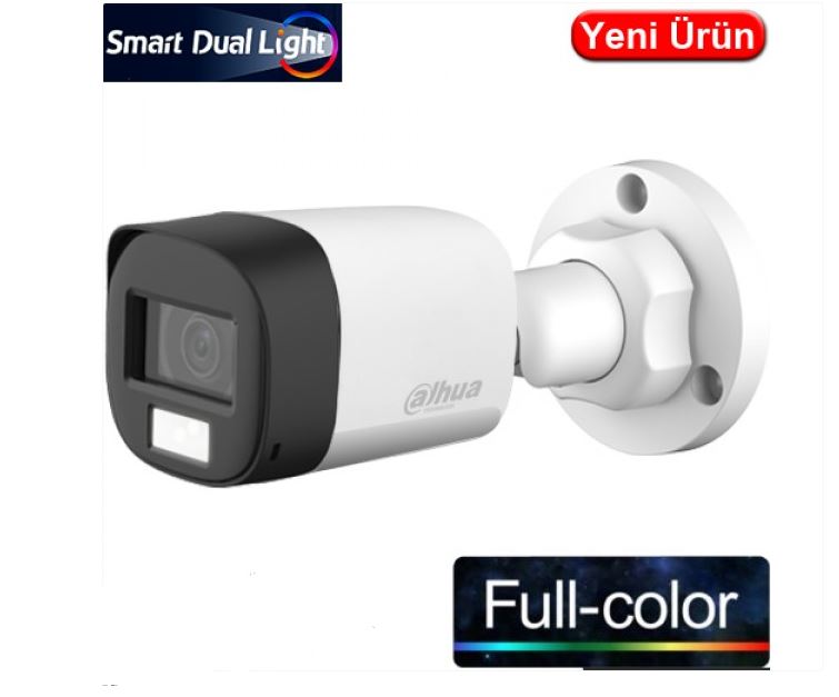 Dahua HAC-B1A21P-U-IL 2MP 3.6mm Akıllı Dual Light Bullet Kamera(30Mt.) 