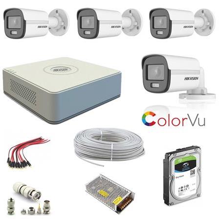HIKVISION 4 LÜ 2MP 1080P BULLET FULLHD GÜVENLİK KAMERA SETİ  