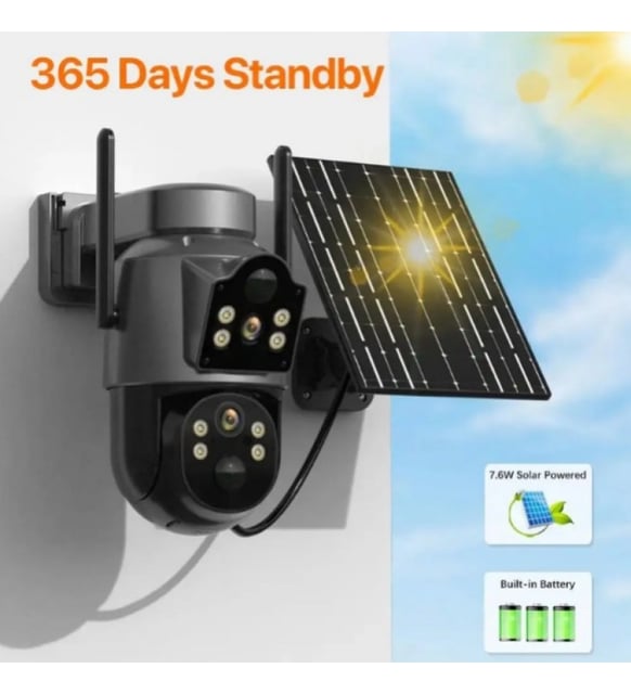 yoosee YS-09 WİFİ Dahili Kamera açık çift Lens WiFi GÜNEŞ PANELLİ 