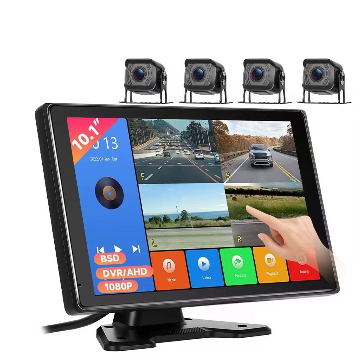 ARAÇ KAMERA SETİ 10 İNCH DOKUNMATİK EKRAN